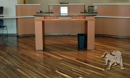 Modern flooring with American walnut