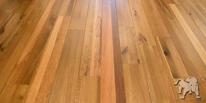 Reclaimed oak flooring
